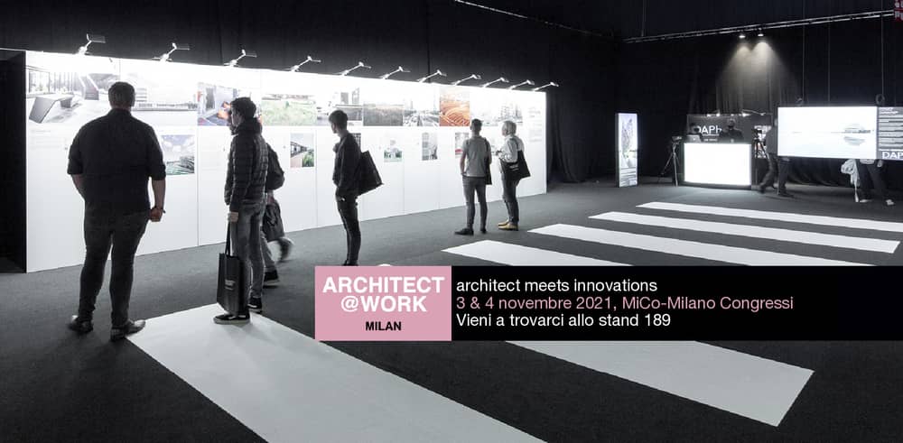 Elval Colour participa en Architect @ Work, que tiene lugar en Milán el 3-4 / 11/2021 en el MiCo-Milano Congressi