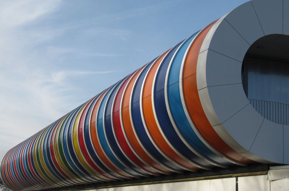 Modern and Colourful buildings dressed with etalbond® ACP